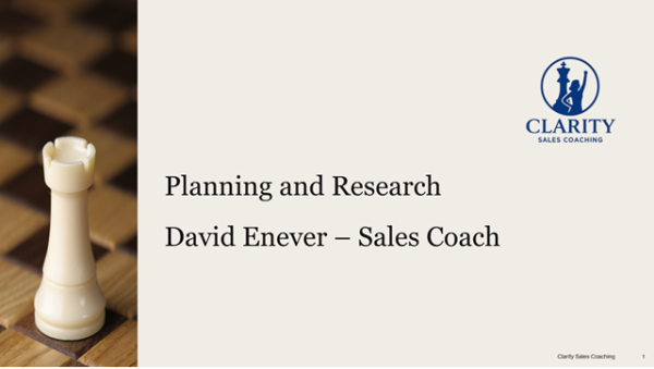 Planning and Research